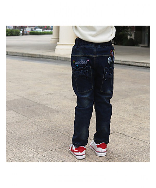 Girl Going out / Casual/Daily / School Patchwork Jeans-Denim All Seasons  