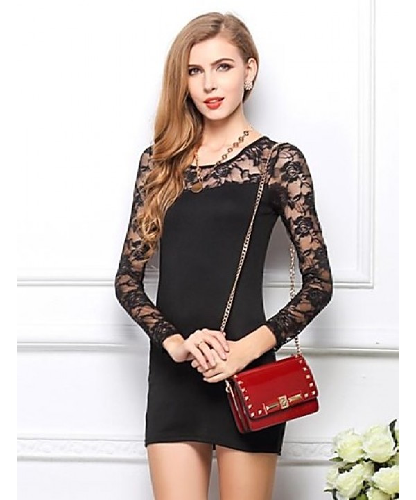  Sexy Casual Cotton Lace Mini Dress S M L XL XXL X...