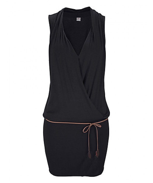 Women's Casual/Daily Simple Sheath Dress,Soli...