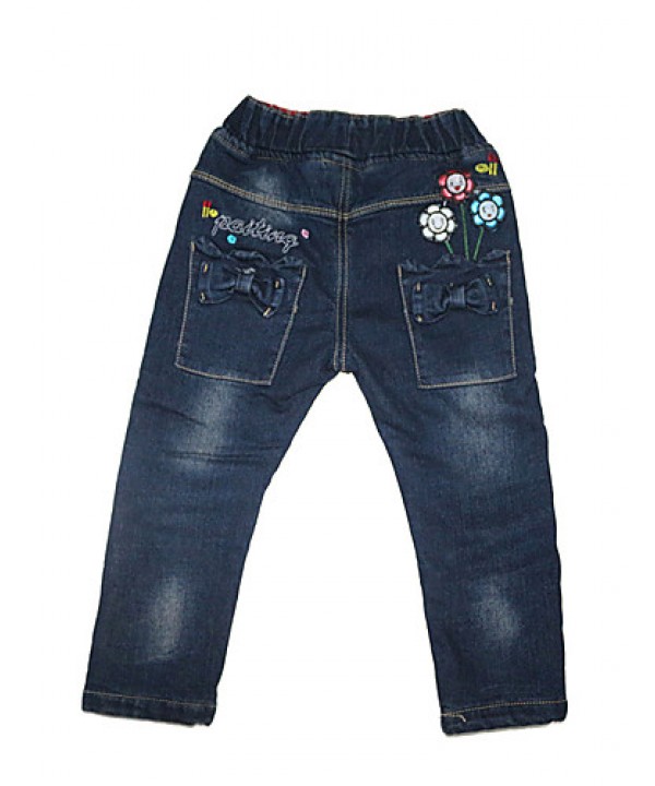 Girl Going out / Casual/Daily / School Patchwork Jeans-Denim All Seasons  