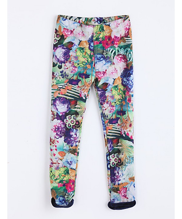 Girl's Casual/Daily Print Pants / LeggingsCotton F...