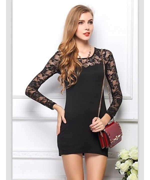  Sexy Casual Cotton Lace Mini Dress S M L XL XXL XXXL