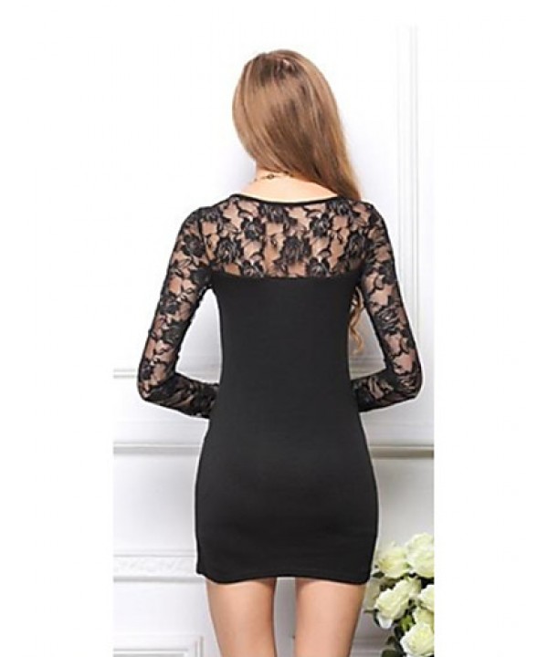  Sexy Casual Cotton Lace Mini Dress S M L XL XXL XXXL