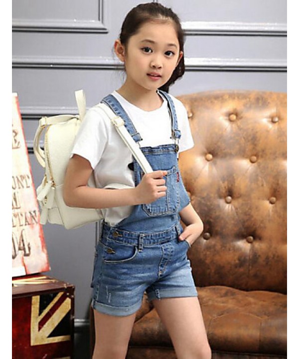 Girl's Casual/Daily Jeans,Cotton Summer Blue  