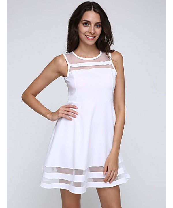 Women's Sexy/Beach/Casual/Party/Work Sleeveless Mini Dress