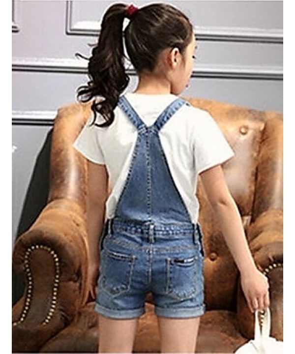 Girl's Casual/Daily Jeans,Cotton Summer Blue  