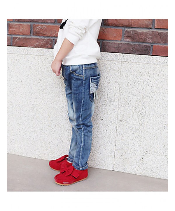 Girl Going out / Casual/Daily / School Embroidered Jeans-Denim All Seasons  